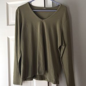 Olive green long sleeve top!